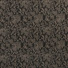 B606 Black, Contemporary Floral Jacquard Woven Upholstery Fabric By The Yard | 54"" Wide