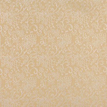 B608 Gold, Contemporary Floral Jacquard Woven Upholstery Fabric By The Yard | 54"" Wide
