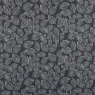 B618 Navy Blue, Floral Leaf Jacquard Woven Upholstery Fabric By The Yard | 54"" Wide