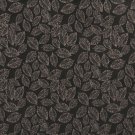 B624 Black, Floral Leaf Jacquard Woven Upholstery Fabric By The Yard | 54"" Wide