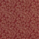 B625 Red, Floral Leaf Jacquard Woven Upholstery Fabric By The Yard | 54"" Wide