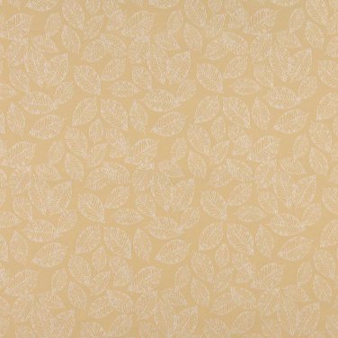B626 Gold, Floral Leaf Jacquard Woven Upholstery Fabric By The Yard | 54"" Wide