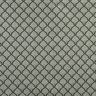B655 Green, Fan Jacquard Woven Upholstery Fabric By The Yard | 54"" Wide