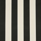 54"" D657 Black, Striped Scotchgarded Outdoor Indoor Marine Fabric By The Yard