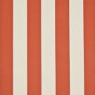 54"" D659 Dark Orange, Striped Scotchgarded Outdoor Indoor Marine Fabric By The Yard