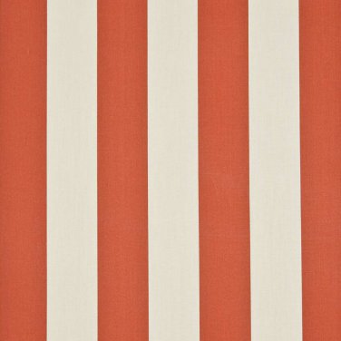 54"" D659 Dark Orange, Striped Scotchgarded Outdoor Indoor Marine Fabric By The Yard