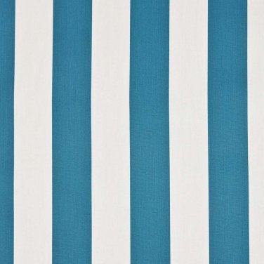 54"" D660 Aqua Blue, Striped Scotchgarded Outdoor Indoor Marine Fabric By The Yard