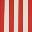 54"" D661 Red, Striped Scotchgarded Outdoor Indoor Marine Fabric By The Yard