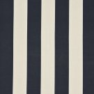 54"" D663 Dark Blue, Striped Scotchgarded Outdoor Indoor Marine Fabric By The Yard