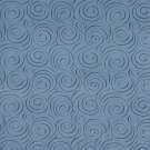 54"" D824 Blue, Abstract Swirl Microfiber Upholstery Fabric By The Yard