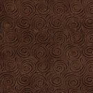 54"" D829 Dark Brown, Abstract Swirl Microfiber Upholstery Fabric By The Yard