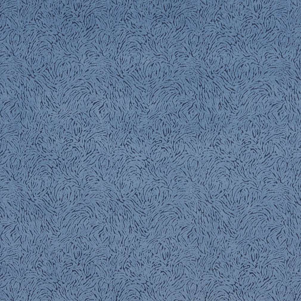 54"" D860 Blue Abstract Microfiber Upholstery Fabric By The Yard