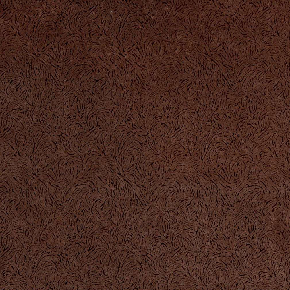 54"" D865 Brown Abstract Microfiber Upholstery Fabric By The Yard