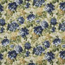 54"" E314 Blue And Green, Floral Outdoor Indoor Marine Fabric By The Yard