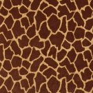 54"" E404 Brown, Giraffe, Animal Print Microfiber Upholstery Fabric By The Yard