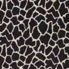 54"" E405 Black And White, Giraffe, Animal Print Microfiber Upholstery Fabric By The Yard