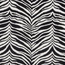 54"" E415 Black And White, Zebra, Animal Print Microfiber Upholstery Fabric By The Yard