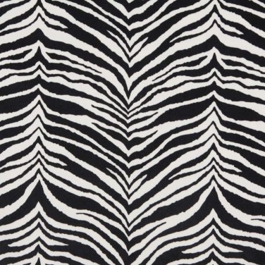 54"" E415 Black And White, Zebra, Animal Print Microfiber Upholstery Fabric By The Yard
