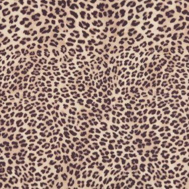 54"" E419 Beige, Leopard Animal Print Microfiber Upholstery Fabric By The Yard