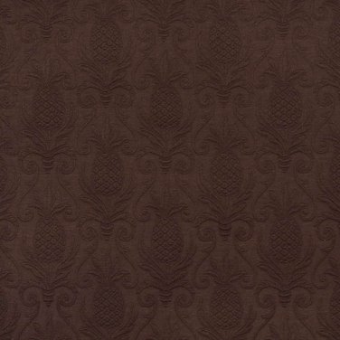 54"" E520 Brown, Pineapple Jacquard Woven Upholstery Grade Fabric By The Yard