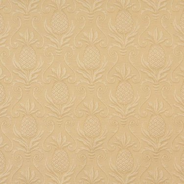 54"" E524 Gold, Pineapple Jacquard Woven Upholstery Grade Fabric By The Yard