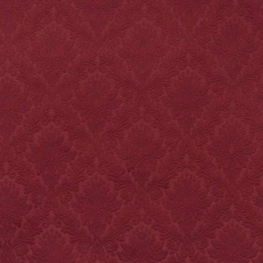 54"" E540 Red, Floral Jacquard Woven Upholstery Grade Fabric By The Yard