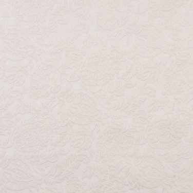 54"" E562 Off White, Floral Jacquard Woven Upholstery Grade Fabric By The Yard