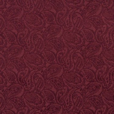 54"" E572 Burgundy, Paisley Jacquard Woven Upholstery Grade Fabric By The Yard