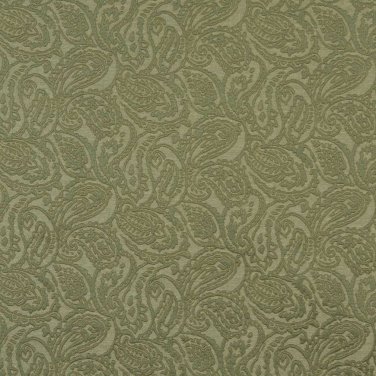 54"" E576 Green, Paisley Jacquard Woven Upholstery Grade Fabric By The Yard