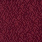 54"" E581 Burgundy, Grassy Meadow Jacquard Woven Upholstery Grade Fabric By The Yard