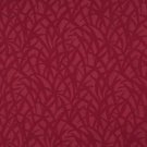 54"" E586 Red, Grassy Meadow Jacquard Woven Upholstery Grade Fabric By The Yard