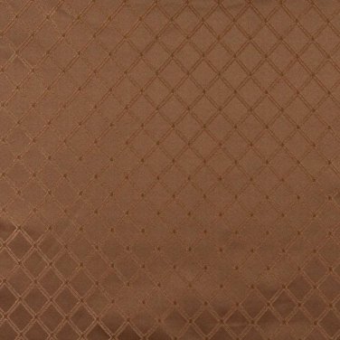 54"" E609, Diamond Green, Brown And Gold Damask Upholstery And Window Treatment Fabric By The Yard