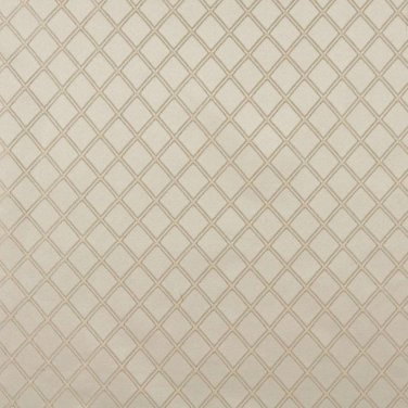 54"" E610, Diamond Ivory And Silver Damask Upholstery And Window Treatment Fabric By The Yard