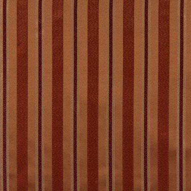 54"" E629, Striped Orange, Red And Gold Damask Upholstery And Window Treatment Fabric By The Yard