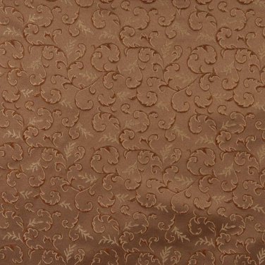 54"" E641 Abstract Floral Green Brown Gold Damask Upholstery Window Treatment Fabric By The Yard