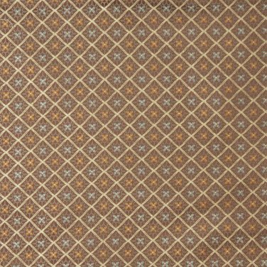 54"" E662, Diamond Brown, Green And Gold Damask Upholstery And Window Treatment Fabric By The Yard