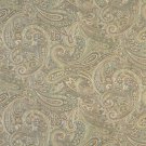 54"" Wide F327 Brown, Blue And Green, Paisley Contemporary Upholstery Grade Fabric By The Yard