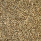 54"" Wide F330 Brown, Gold And Blue, Paisley Contemporary Upholstery Grade Fabric By The Yard