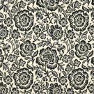 F400 Black And Beige Floral Matelasse Reversible Upholstery Fabric By The Yard | Width: 54""