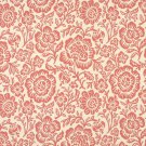 F403 Coral Pink And Beige Floral Matelasse Reversible Upholstery Fabric By The Yard | Width: 54""