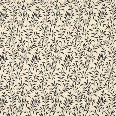 F412 Navy Blue And Beige Floral Matelasse Reversible Upholstery Fabric By The Yard | Width: 54""