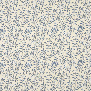 F414 Blue And Beige Floral Matelasse Reversible Upholstery Fabric By The Yard | Width: 54""