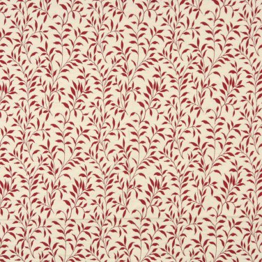 F415 Red And Beige Floral Matelasse Reversible Upholstery Fabric By The Yard | Width: 54""