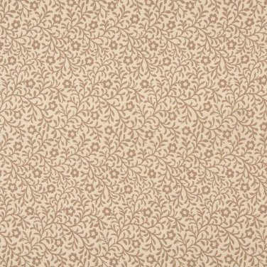 F422 Beige And Tan Floral Matelasse Reversible Upholstery Fabric By The Yard | Width: 54""