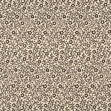 F425 Dark Brown And Beige Floral Matelasse Reversible Upholstery Fabric By The Yard | Width: 54""