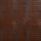54"" G034 Sienna Brown, Crocodile Faux Leather Vinyl By The Yard