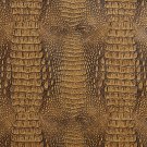 54"" G035 Brown, Crocodile Faux Leather Vinyl By The Yard