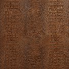 54"" G036 Brown, Crocodile Faux Leather Vinyl By The Yard