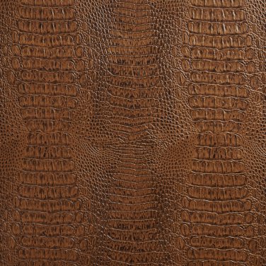 54"" G036 Brown, Crocodile Faux Leather Vinyl By The Yard