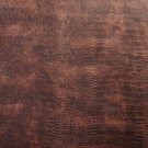 54"" G044 Sienna Brown, Metallic Alligator Faux Leather Vinyl By The Yard
